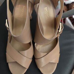 Michael Kors Beige Strappy Heels